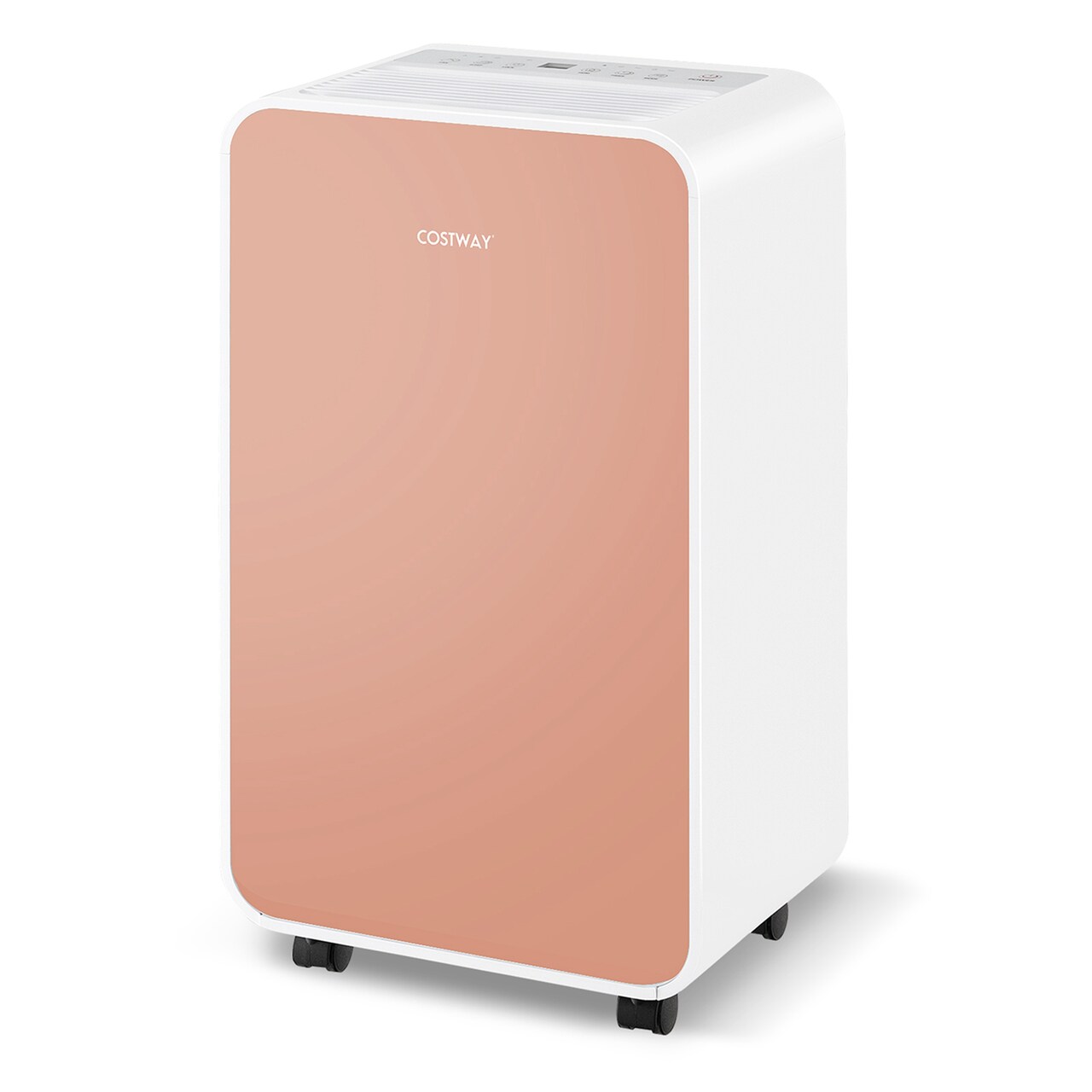 Costway Dehumidifier for Home Basement 9-Pint(DOE)/Day 3 Modes Portable up to 2500 Sq. Ft Blue/Pink/Yellow (MAX32Pint at 95°F, 90%RH)